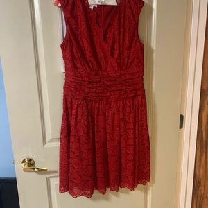 London Times Red Dress Size 14